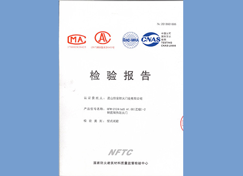 钢质门乙级双开2124